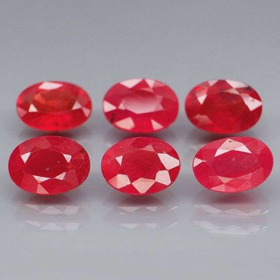 Brilliant 5.83ct fancy red Songean Sapphire set