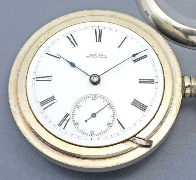 Exceptional 1885 Waltham Pocket Watch in Nickel