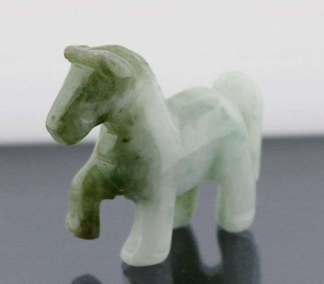 Adorable 197.41ct Jade horse carving
