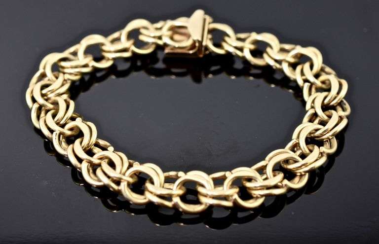 Haevy and Classic Vintage 14K Link Charm Bracelet