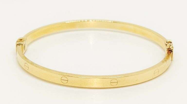 14KT YELLOW GOLD BANGLE BRACELET