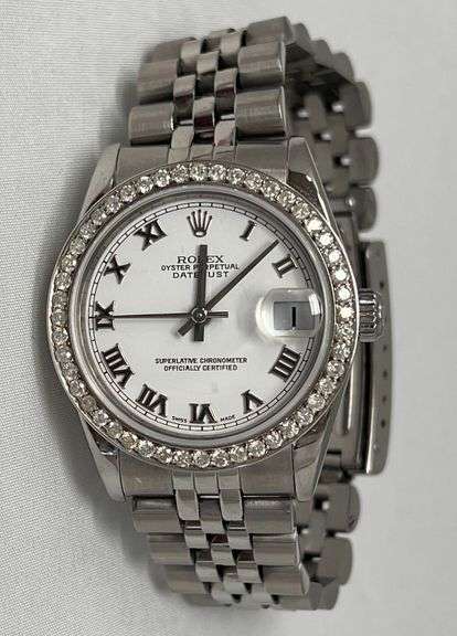 ROLEX SS DATEJUST w/ DIAMONDS