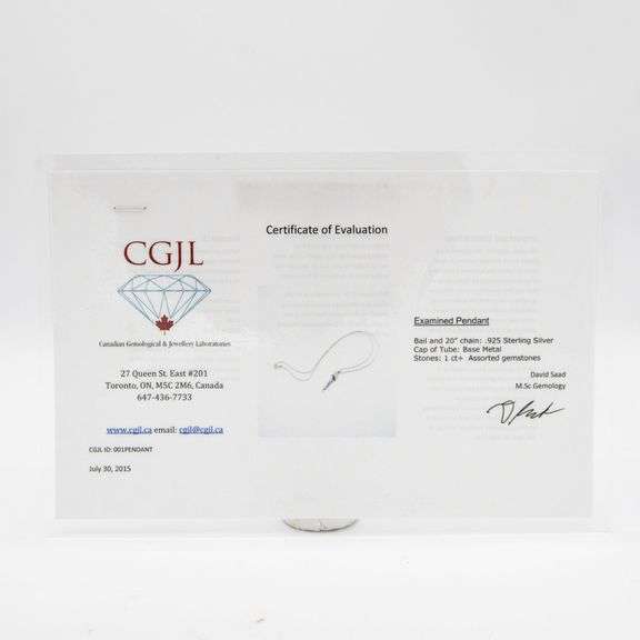 Beautiful Certified Natural Mixed Gemstone Pendant