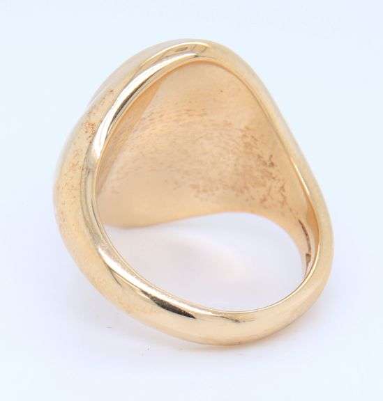 Shinola Petosky Inlay Statement Signet Ring