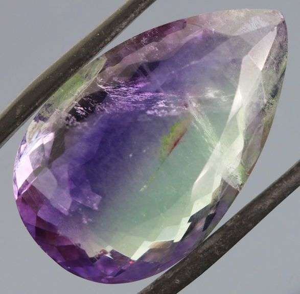 Huge! 43.95ct blended color violet green Fluorite