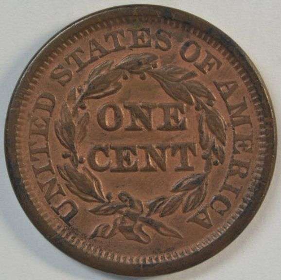 Original Red & Brown 1846 (Small Date) Braided Hair Large Cent