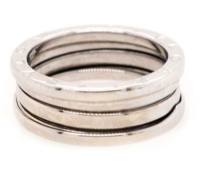 Bvlgari B Zero1 Three Band Ring in 18K, SZ 61, W/Box
