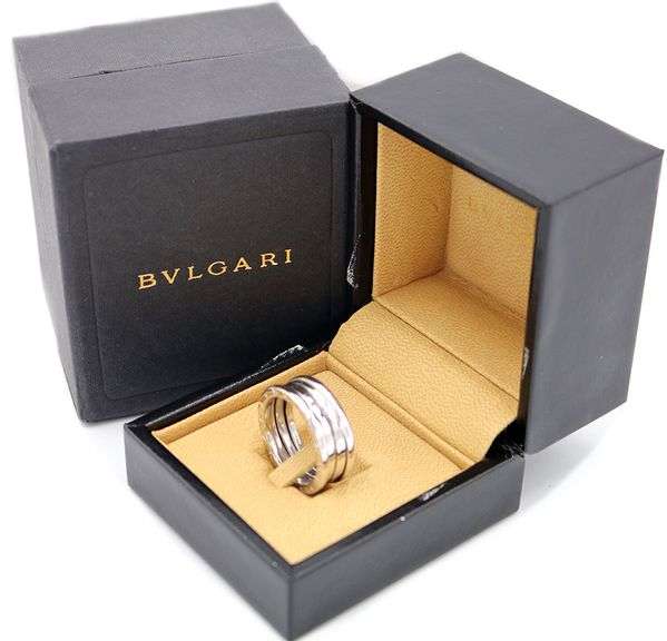 Bvlgari B Zero1 Three Band Ring in 18K, SZ 61, W/Box
