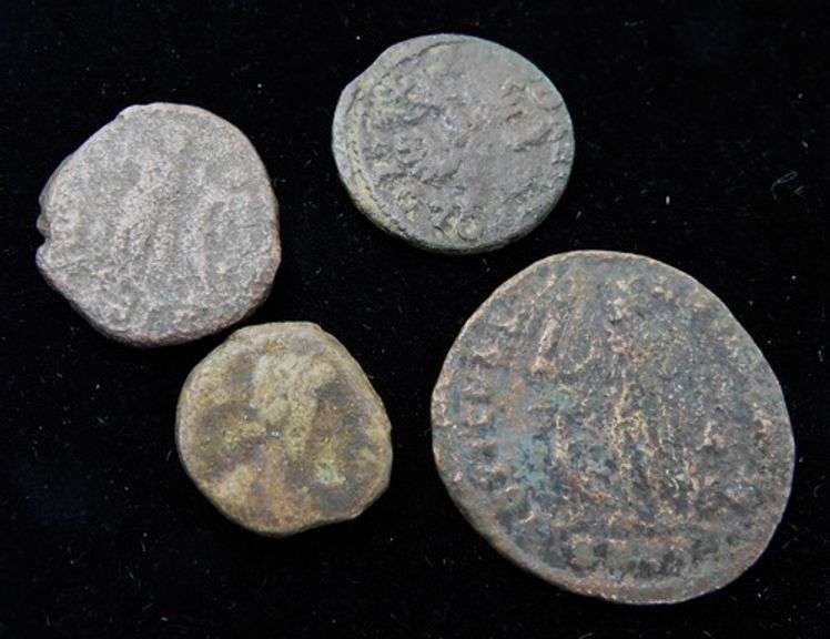 4 Rare Byzantine Ancient Coins
