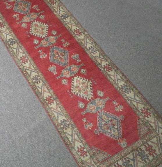 Handmade Kazak Design 2.7x10.6
