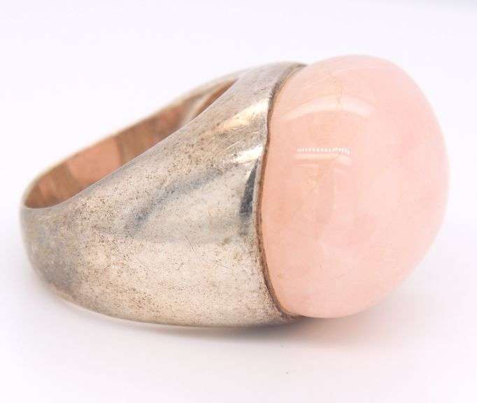 Sterling Silver Rose Quartz Ring