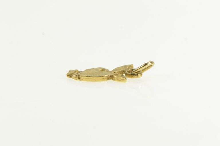 14K Yellow Gold Playboy Bunny Logo Novelty Vintage Charm/Pendant