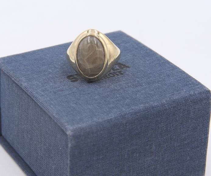 Shinola Petosky Inlay Statement Signet Ring