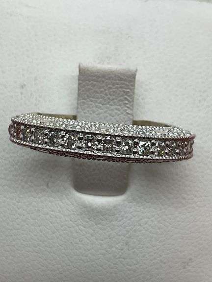 CERTIFIED BRAND NEW 14K WHITE GOLD AND DIAMOND RING