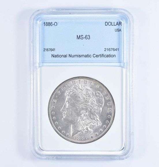 MS63 1886-O Morgan Silver Dollar - Graded NNC