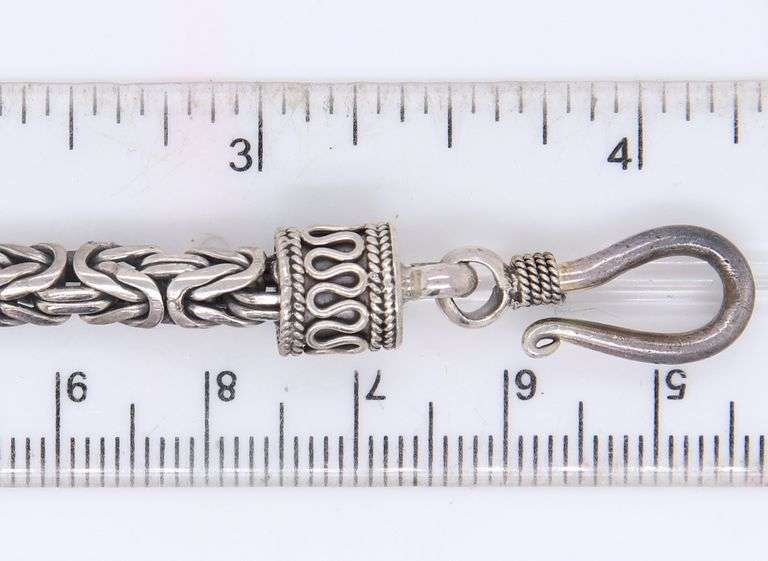 925 Sterling Silver Byzantine Bracelet