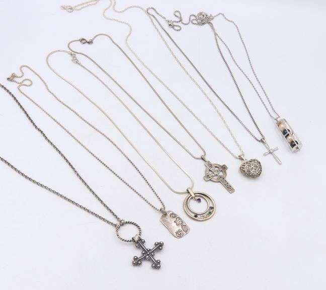 Group Lot of Vintage 925 Sterling Silver Jewelry