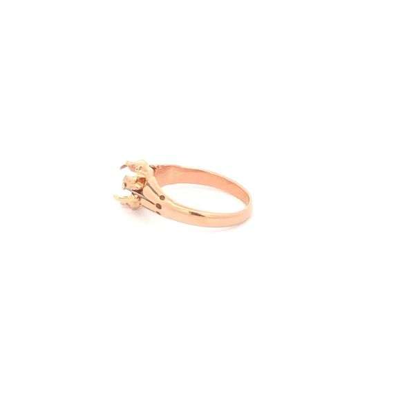 10K Yellow Gold Victorian Ornate 6.1mm Engagement Setting Ring