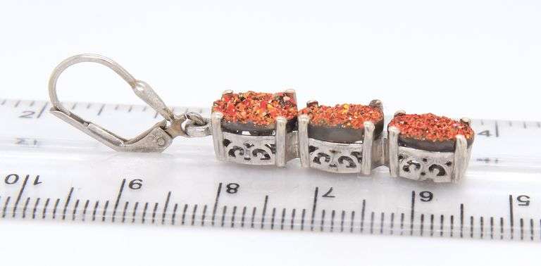 Group Lot of Vintage 925 Sterling Silver Coral Jewelry