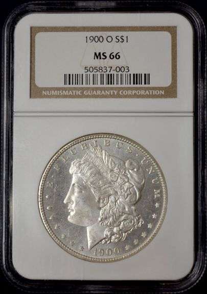 1900-O Morgan Silver Dollar NGC MS66