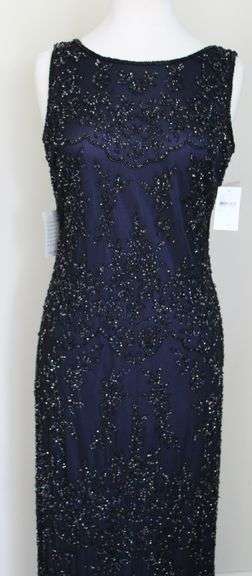 Designer Navy Color Evening Dress
