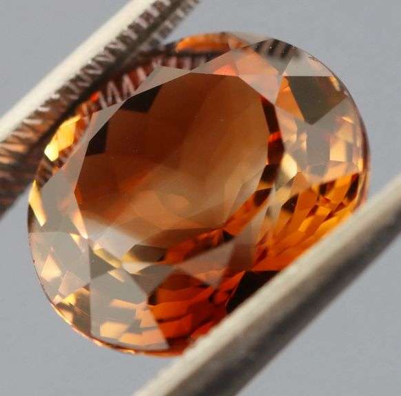 Premium 6.31ct calico colored Imperial Topaz solitaire
