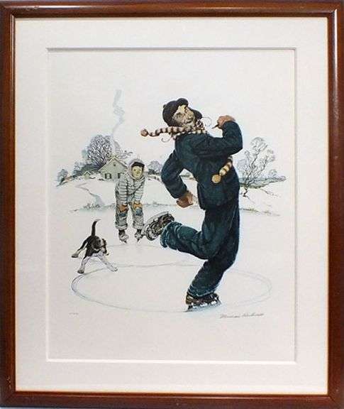 Extremely rare and collectable hand signed Norman Rockwell