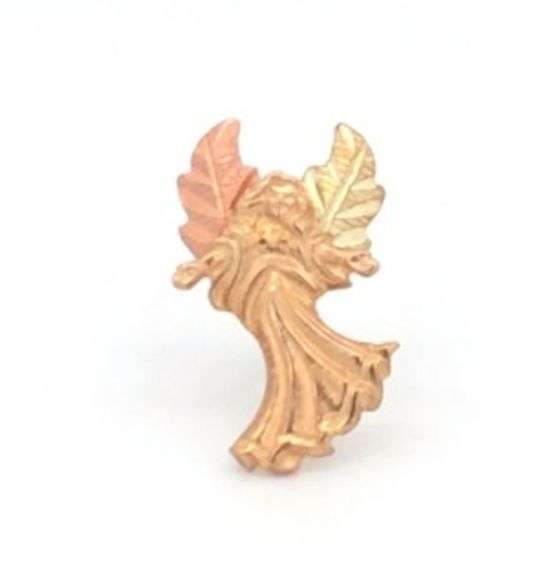 10K Yellow Gold Black Hills Gold Guardian Angel Lapel Pin/Brooch