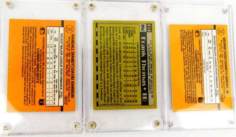 3 Super Star Rookie Baseball Cards