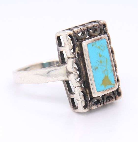 925 Sterling Silver Turquoise Ring