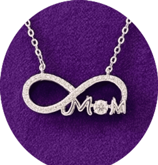 Sterling Silver with Dancing Moissanite pendant