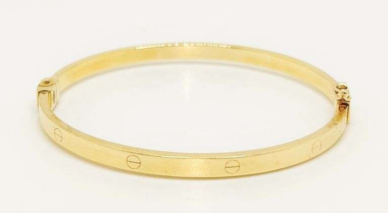14KT YELLOW GOLD BANGLE BRACELET