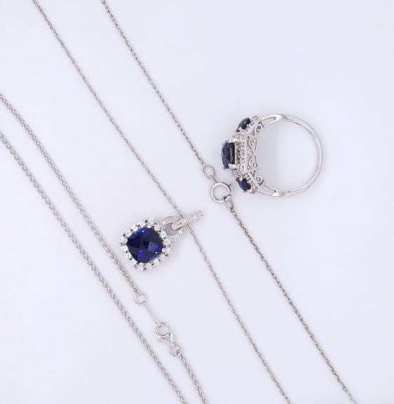 Lot of 925 Sterling Silver Cubic Zirconia Jewelry