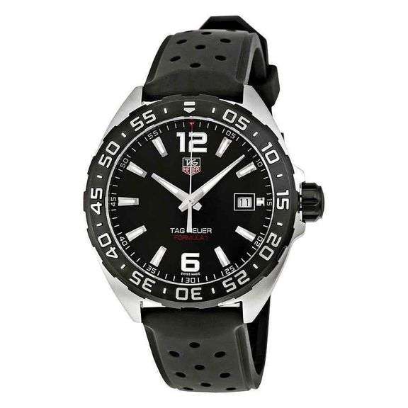 Tag Heuer Black Dial Watch, New In Box.