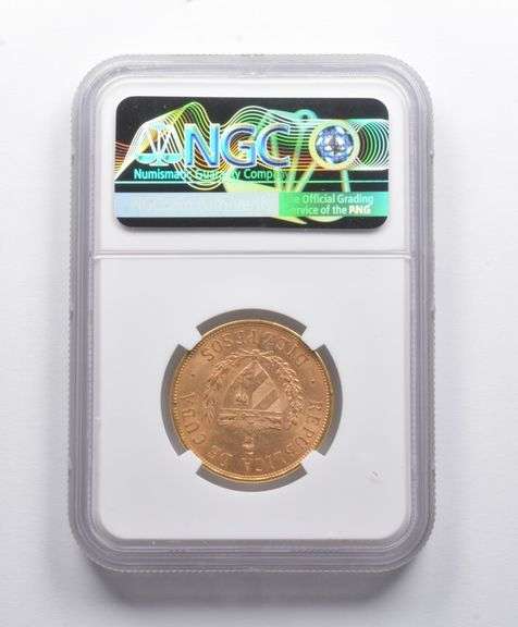 MS61 1916 Cuba Gold 10 Pesos NGC