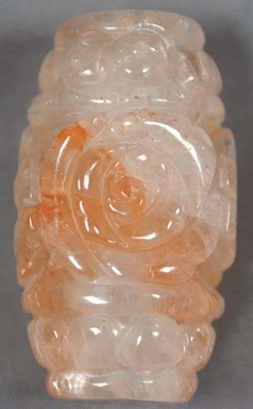 Large Carved Jadeite Bead