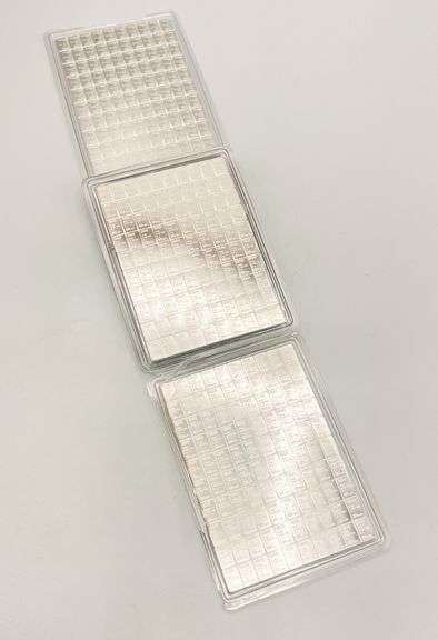 SET OF 3x - Valcambi 100x1 Gram Silver CombiBar with Assay Cards- 300.00 Grams of Silver Bars!