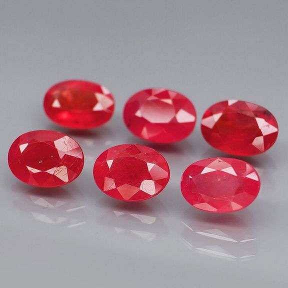 Brilliant 5.83ct fancy red Songean Sapphire set