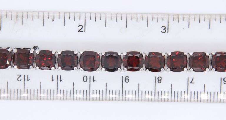 925 Sterling Silver RBC Tourmaline Tennis Bracelet