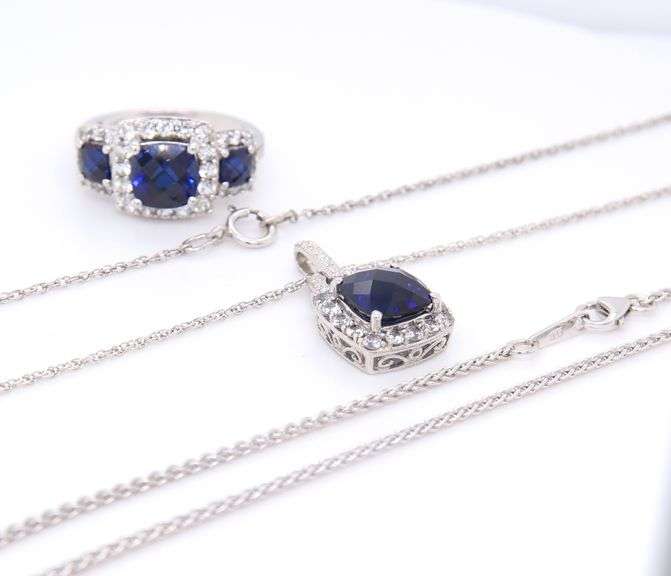 Lot of 925 Sterling Silver Cubic Zirconia Jewelry