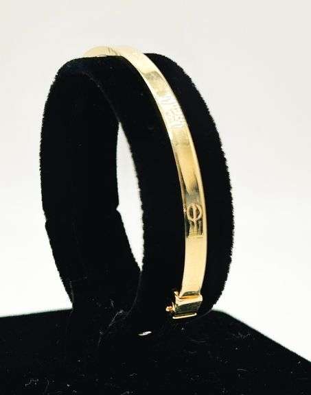 14KT YELLOW GOLD BANGLE BRACELET
