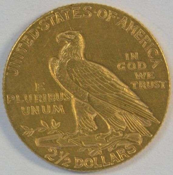 Satiny fresh 1910 US $2.50 Indian Gold Piece