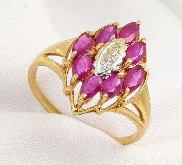 Estate Marquise Ruby Ring