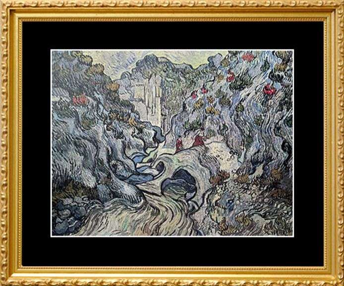 Rare Vintage Vincent Van Gogh, The Ravine of Les Peyroulets