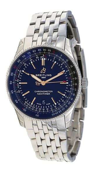Breitling Navitimer A17326, 41mm, Black Dial, Stainless Steel