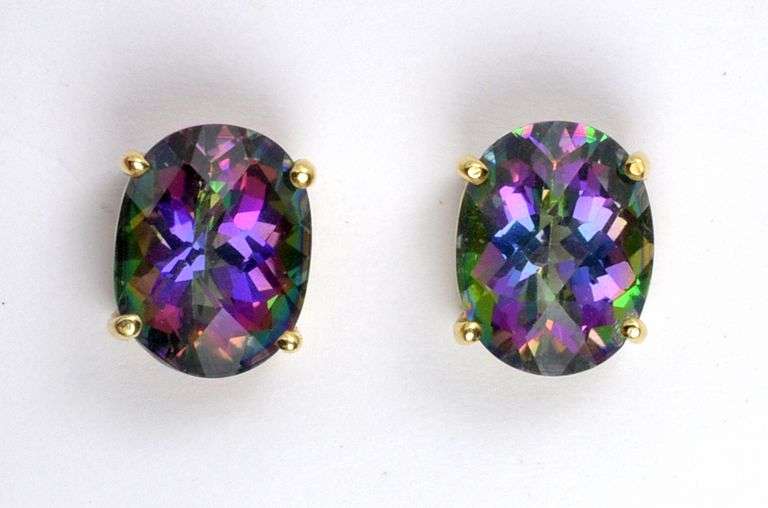 Pretty 14kMystic Topaz Earrings