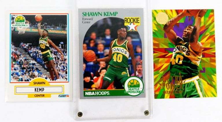 3 Shawn Kemp Basketball Cards