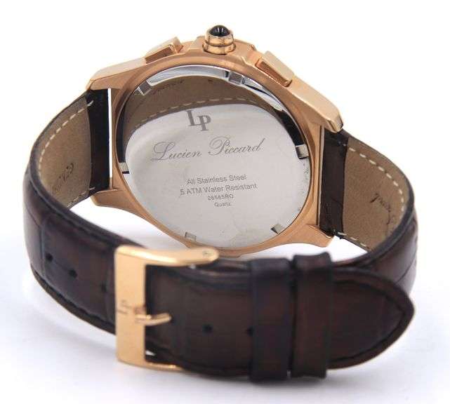 Lucien Picard Black Dial Chronograph Watch