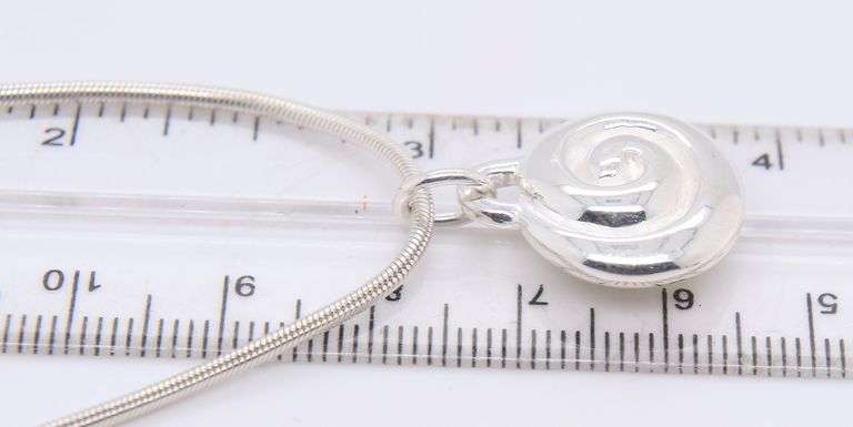 RLM Studio Sterling Silver Snail Pendant with chain