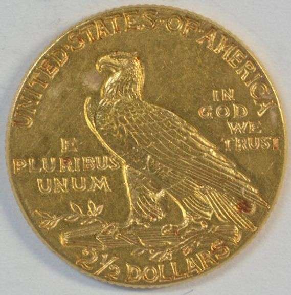 Original BU 1912 US $2.50 Indian Gold Piece. Better date